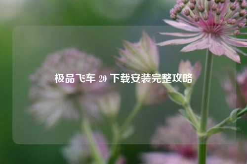 极品飞车 20 下载安装完整攻略