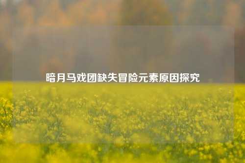 暗月马戏团缺失冒险元素原因探究