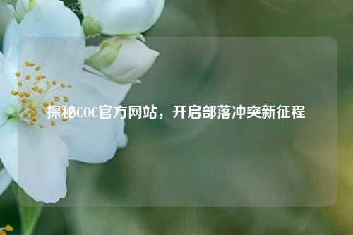探秘COC官方网站，开启部落冲突新征程