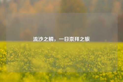 流沙之鳞,一日崇拜之旅