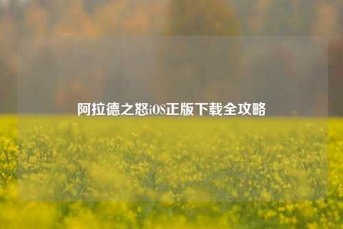 阿拉德之怒iOS正版下载全攻略