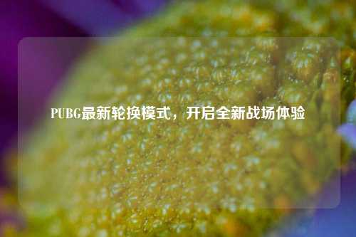 PUBG最新轮换模式,开启全新战场体验