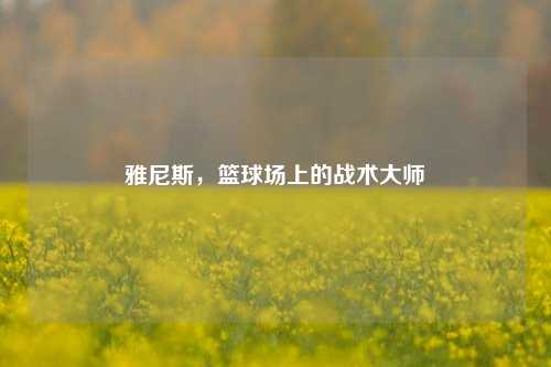 雅尼斯，篮球场上的战术大师