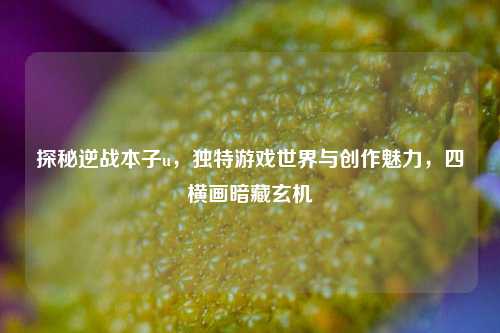探秘逆战本子u，独特游戏世界与创作魅力，四横画暗藏玄机
