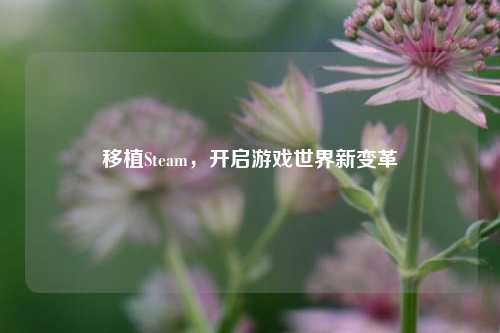 移植Steam，开启游戏世界新变革