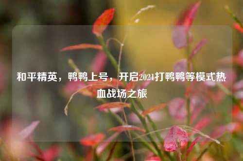 和平精英，鸭鸭上号，开启2021打鸭鸭等模式热血战场之旅
