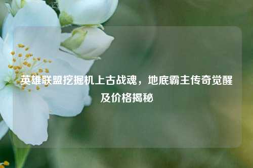 英雄联盟挖掘机上古战魂,地底霸主传奇觉醒及价格揭秘