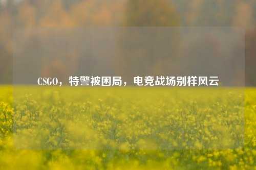 CSGO,特警被困局,电竞战场别样风云