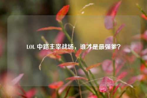 LOL 中路主宰战场，谁才是最强爹？