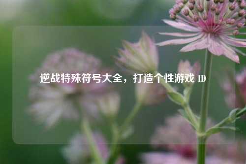 逆战特殊符号大全,打造个性游戏 ID