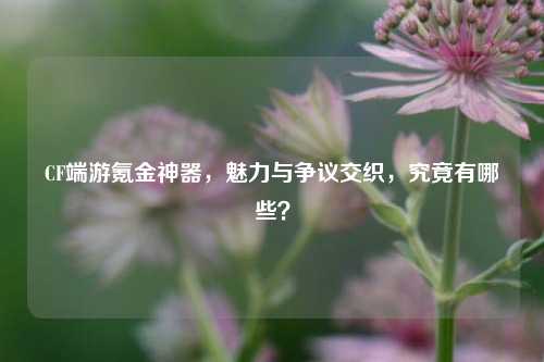 CF端游氪金神器，魅力与争议交织，究竟有哪些？